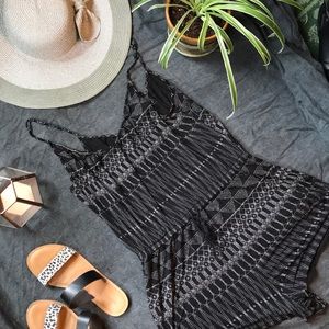 H&M romper 💫 black patterned